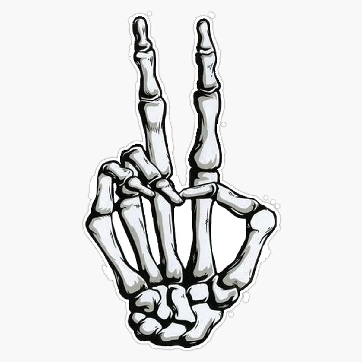 Skeleton hands