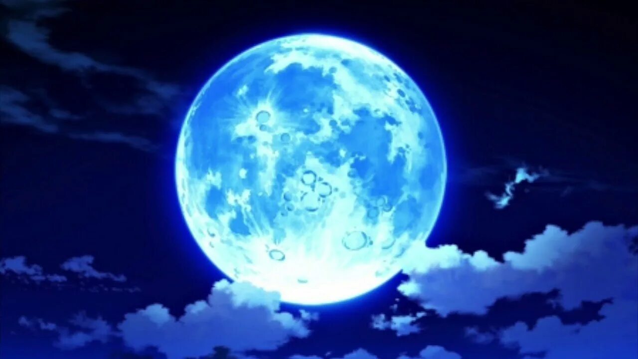 Inter celestial slowed. Лунное небо. Голубая Луна арт. Ночное небо с луной.