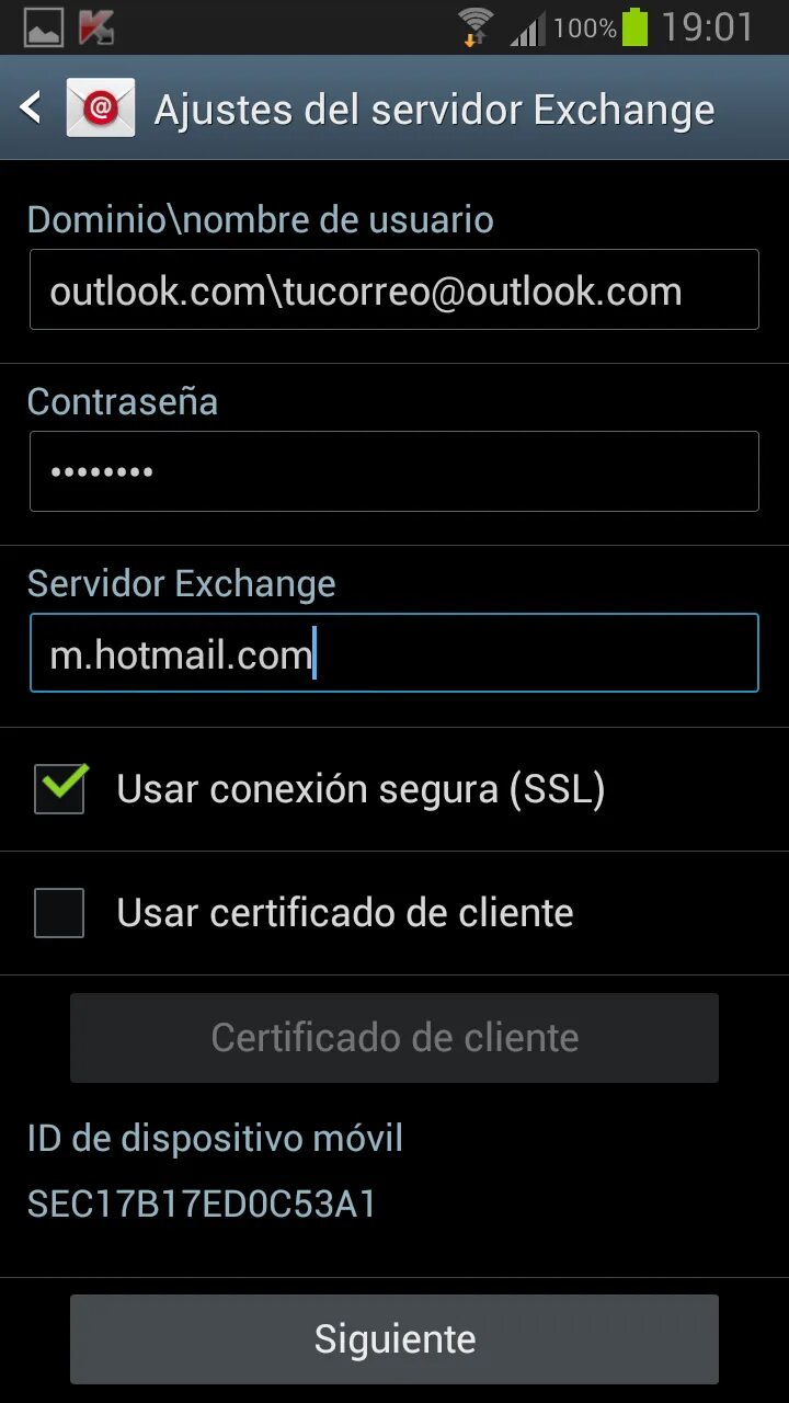 Outlook android exchange. Подключение Exchange Outlook Android. Андроид заполнение данных в Exchange андроид. Подключение Exchange Android Outlook Dark.