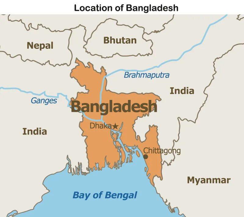 Бангладеш in Map. Бангладеш на карте. Bangladesh location. Где находится бангладеш на контурной карте