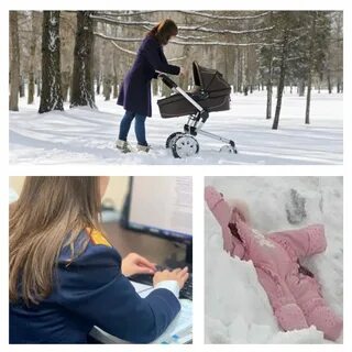 Девочку снимала мама