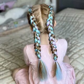 Косички с канекалоном для девочки