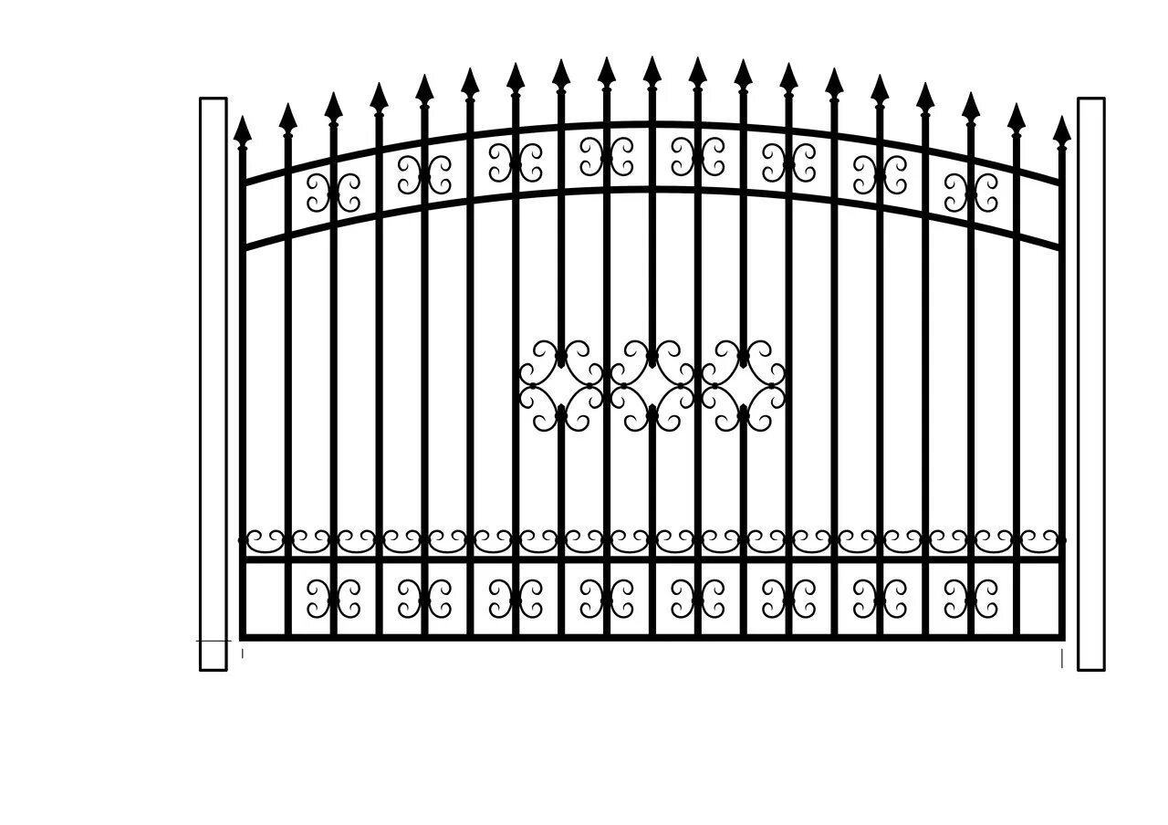 Рисунок ограждения. Кованый забор. Кованый забор из профильной трубы. Забор из кованных элементов. Эскиз забора.