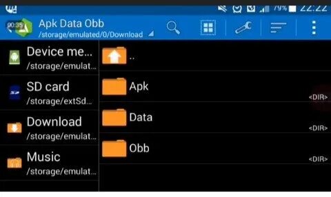 Android data obb