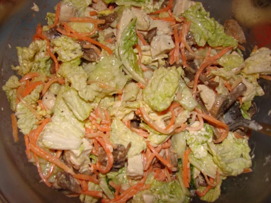 Пекинская капуста курица корейская морковь