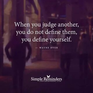 Judge others