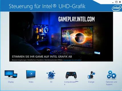 Панель управления графикой intel windows 10