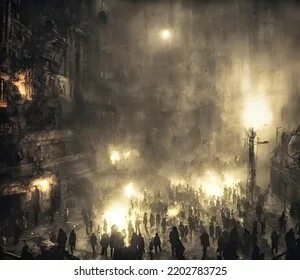 Dark crowd