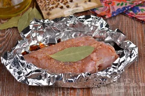 Рецепт грудки в фольге