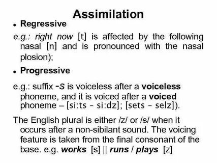 Assimilation in english phonetics