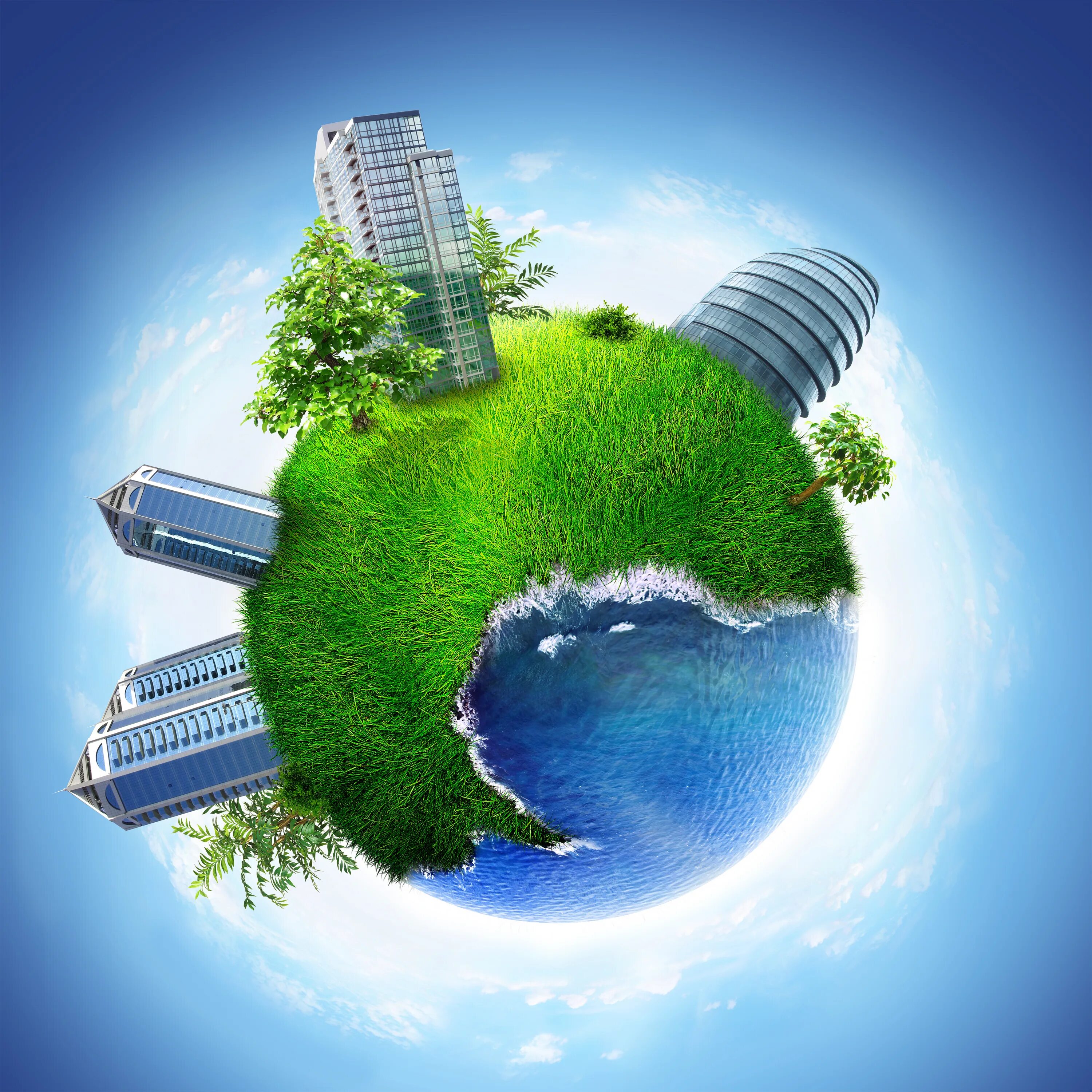 Зеленая экономика. Экологически чистая Планета. Зеленые технологии. Экология земли.
