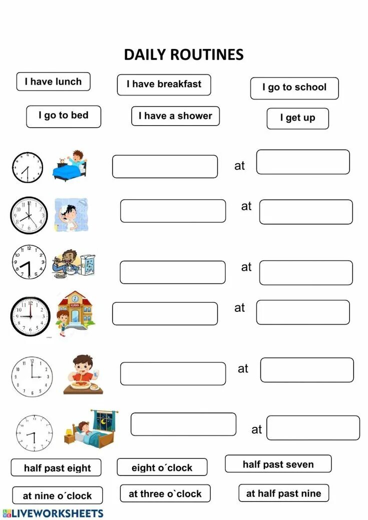 Задания дейли. Упражнения по теме Daily Routine. Задания Daily Routine for Kids. Daily Routine задания. Задания по теме Daily Routines.