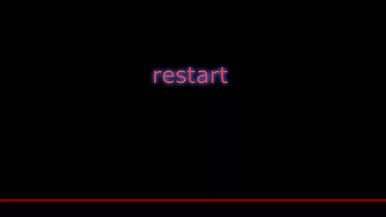 Second start. Restart надпись. restart обои. reboot на черном фоне. картинка рестарт.