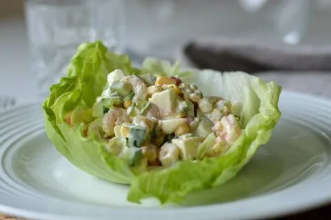 Салат листья салата крабовые