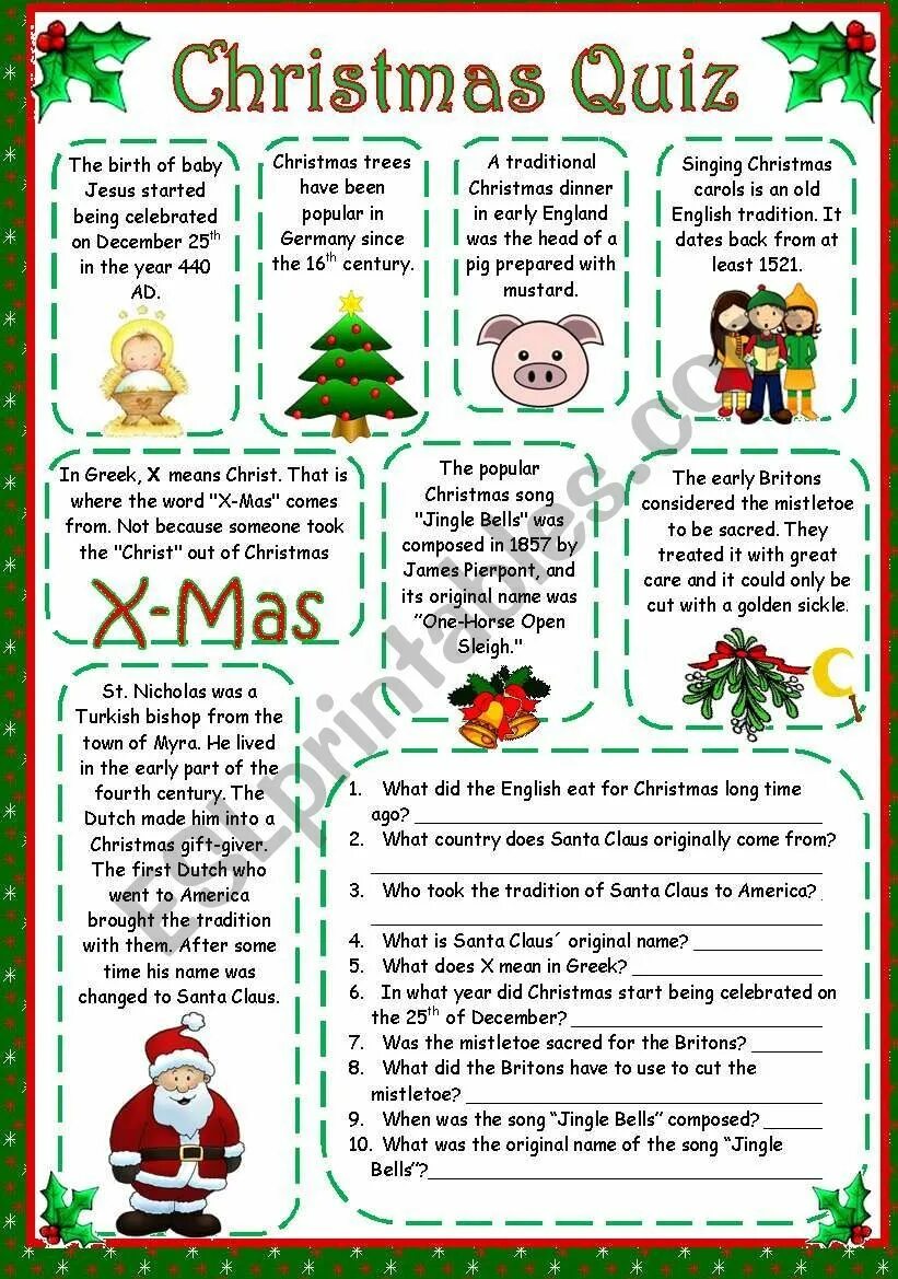 New year questions and answers