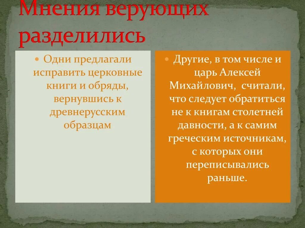 Какие альтернативные мнения об исправлении богослужебных книг. Исправление богослужебных книг. Мнения верующих разделились. Исправление богослужебных книг по древнерусским образцам.