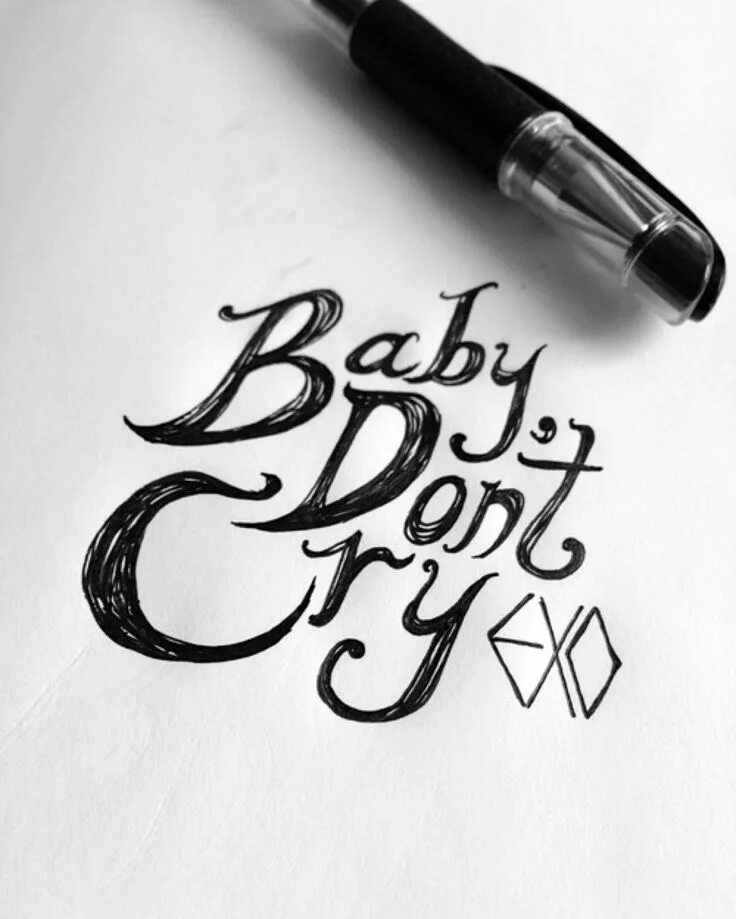 Baby dont. Baby don't Cry. EXO Baby don't Cry. Эскиз тату Baby don't Cry. EXO-K Baby don't Cry album.