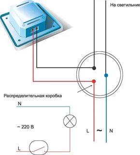 Схема подключения выключателя картинки