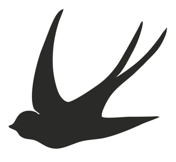 Птичка шаблон для вырезания. Трафарет ласточки для вырезания. Контур ласточки для вырезания. Шаблон ласточка для вырезания из бумаги распечатать. Очертание птицы.