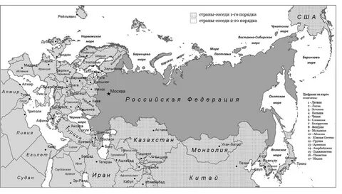 Границы территорий стран