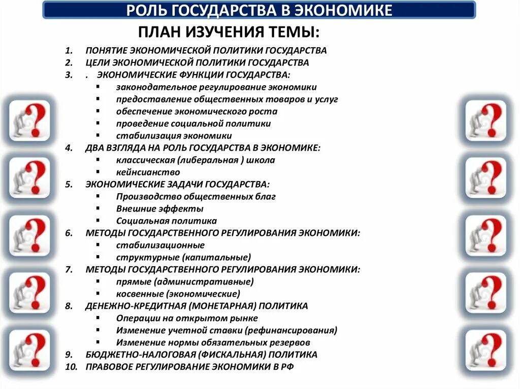 План экономическая политика егэ обществознание. Роль государства в экономике плаг. Роль государства в экономике план. Роль гос-ва в экономике план. Роль государства в экономике план ЕГЭ.