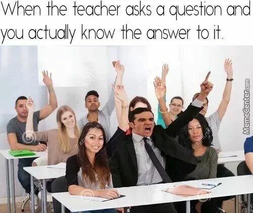 The teacher asked when