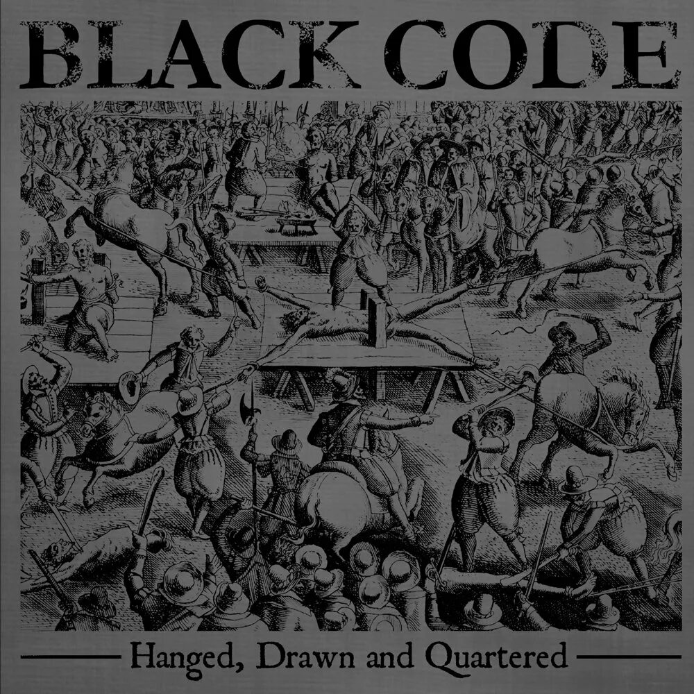 Drawn and quartered. Приговоры к hanged, drawn and quartered.
