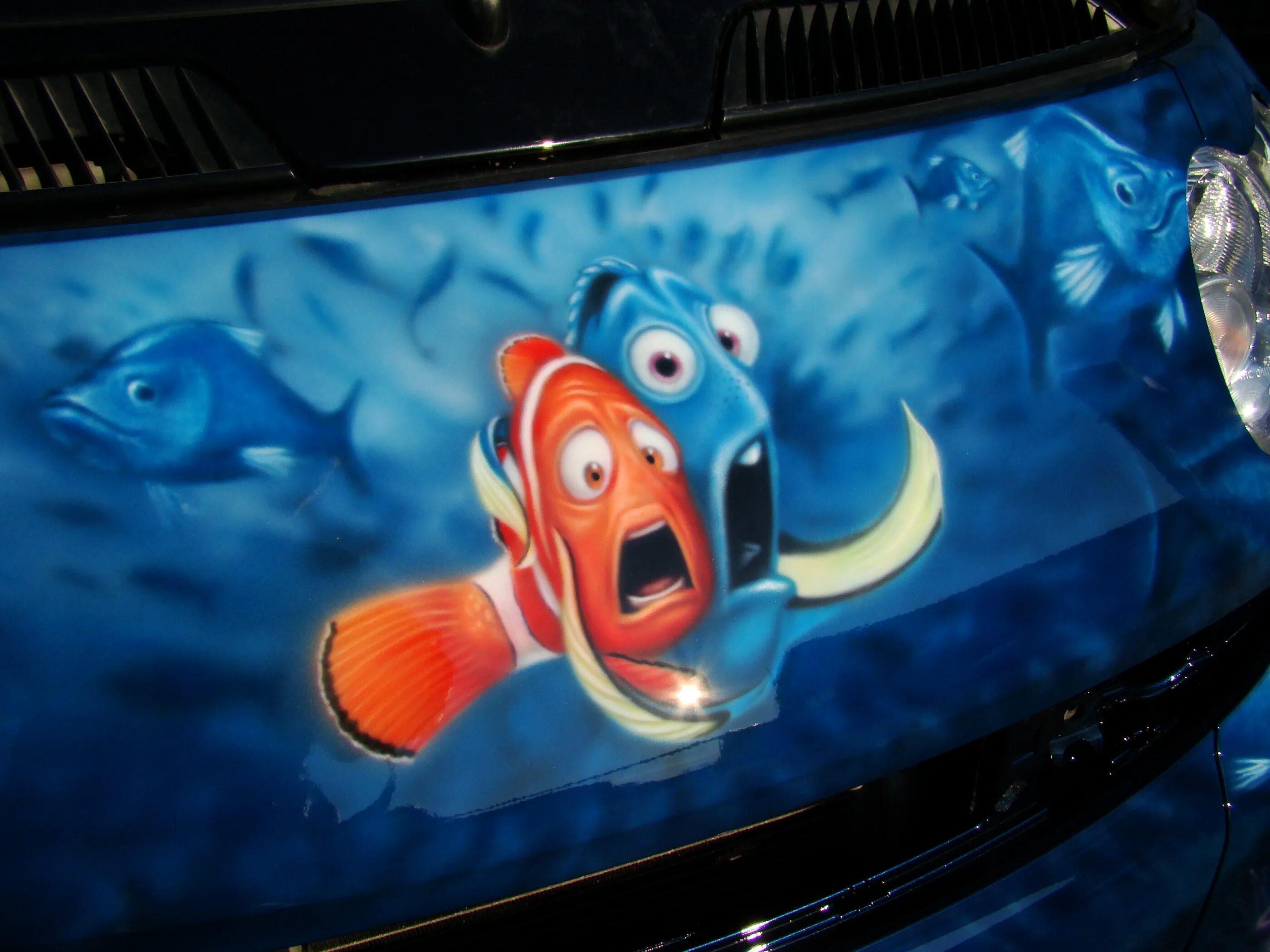 Автомобиль в виде животного. My fish car. Автомобильная аэрография. Аэрография рыбы авто. Крутая аэрография на авто.