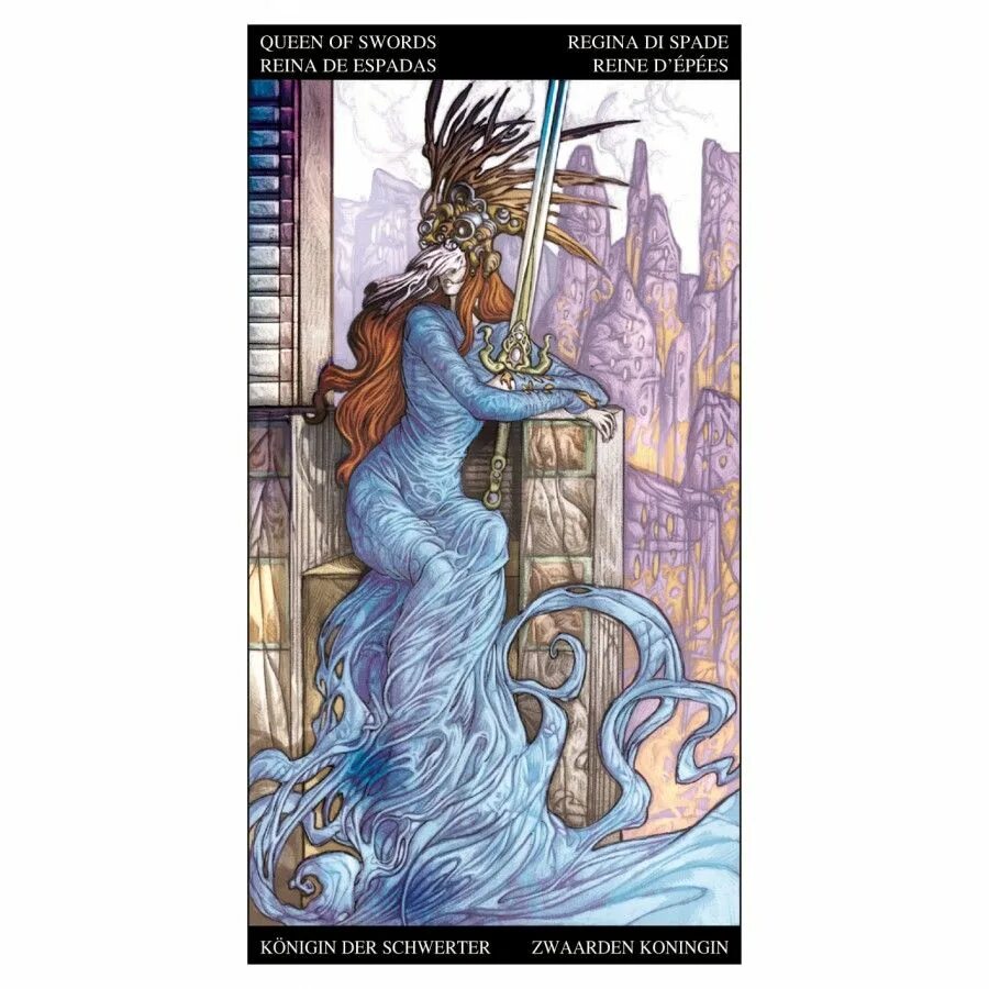 Королева воздуха значение. Таро царство фэнтези lo scarabeo. таро фэнтези (fantasy tarot). королева мечей таро фэнтези. карты таро fantasy tarot cards.