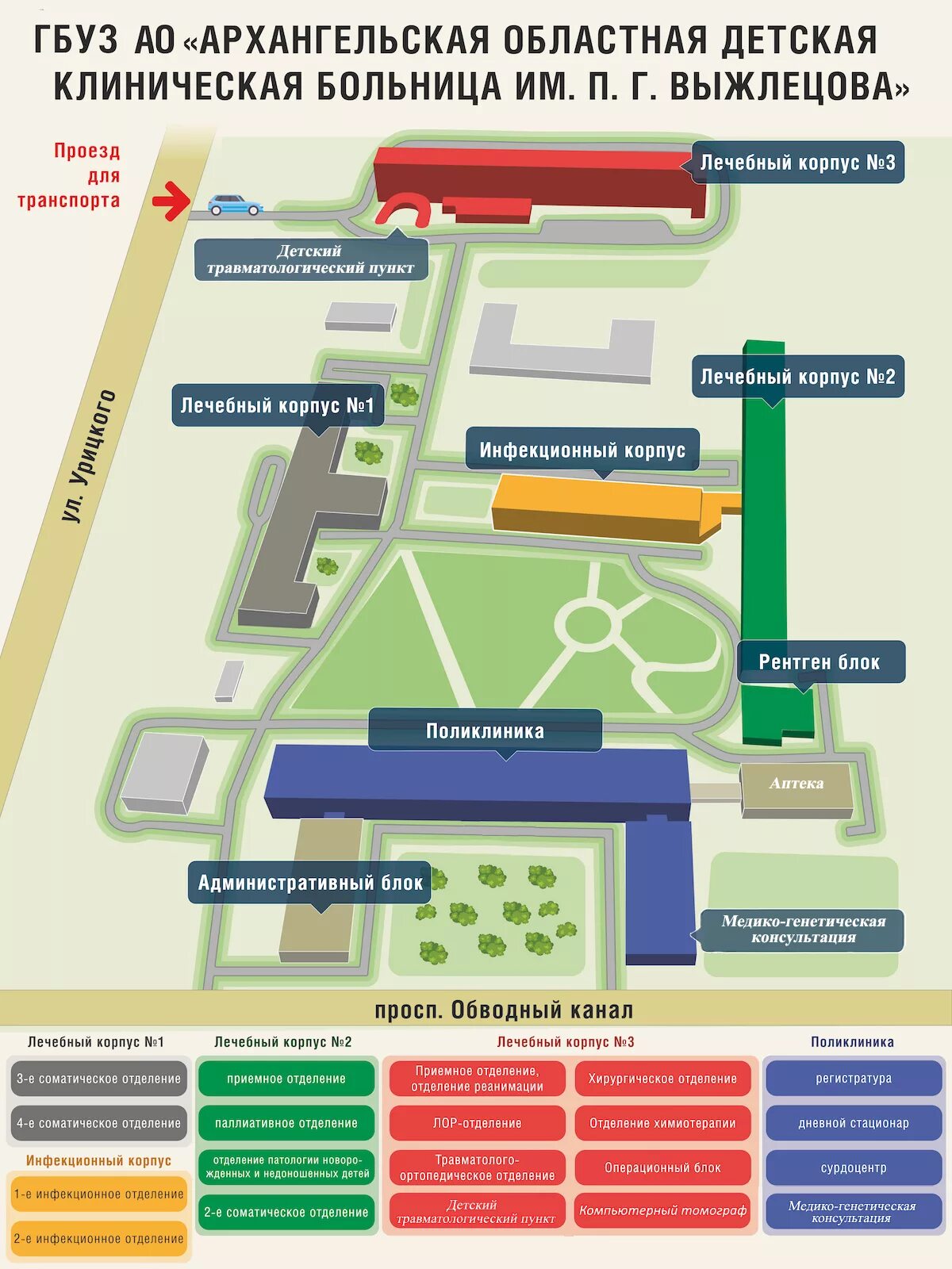 Областная детская больница карты. План размещения корпусов областной больницы Архангельск. Мариинская больница план территории. Схема зданий больницы 40 Екатеринбург. План первой городской больницы Архангельск.