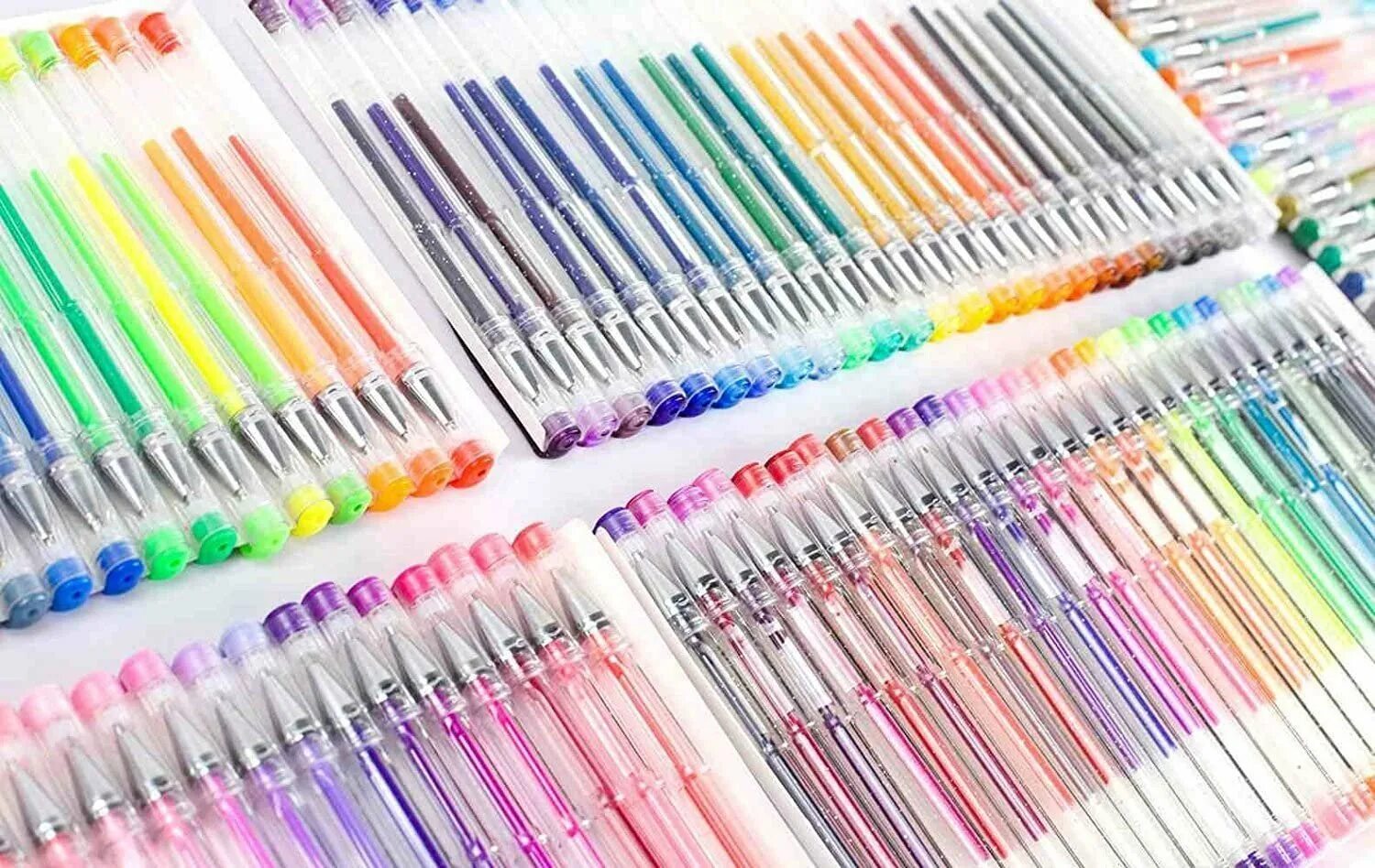Набор гелевых ручек. Гелевые ручки. Разноцветные гелевые ручки. Цветные ручки 100 штук.