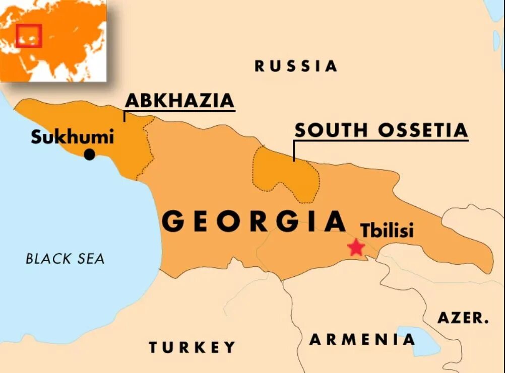 Где находится абхазия в какой стране. Абхазия и Южная Осетия на карте. Карта Грузии и Абхазии и Южной Осетии. Абхазия на карте Европы.