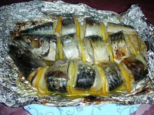 Рецепт скумбрии кусочками