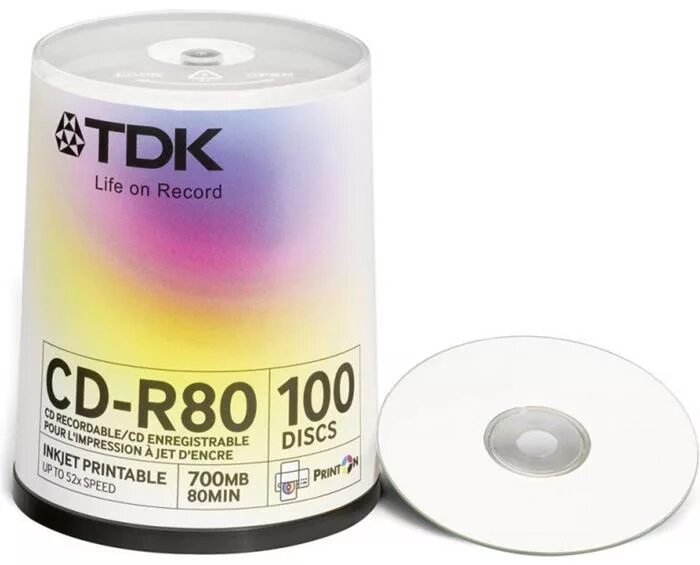 Диски cd r 100 шт