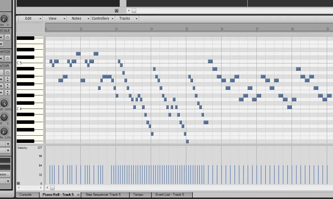 Midi data