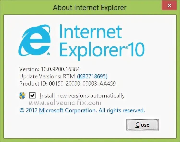 Установить эксплорер 10