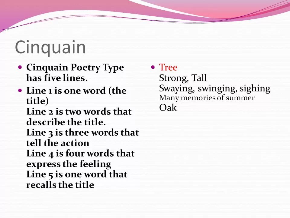 Poetry commands. Cinquain poem. types of poems. types of poetry. poetry presentation.