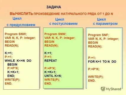 Фрагмент k 1 while k 10 k