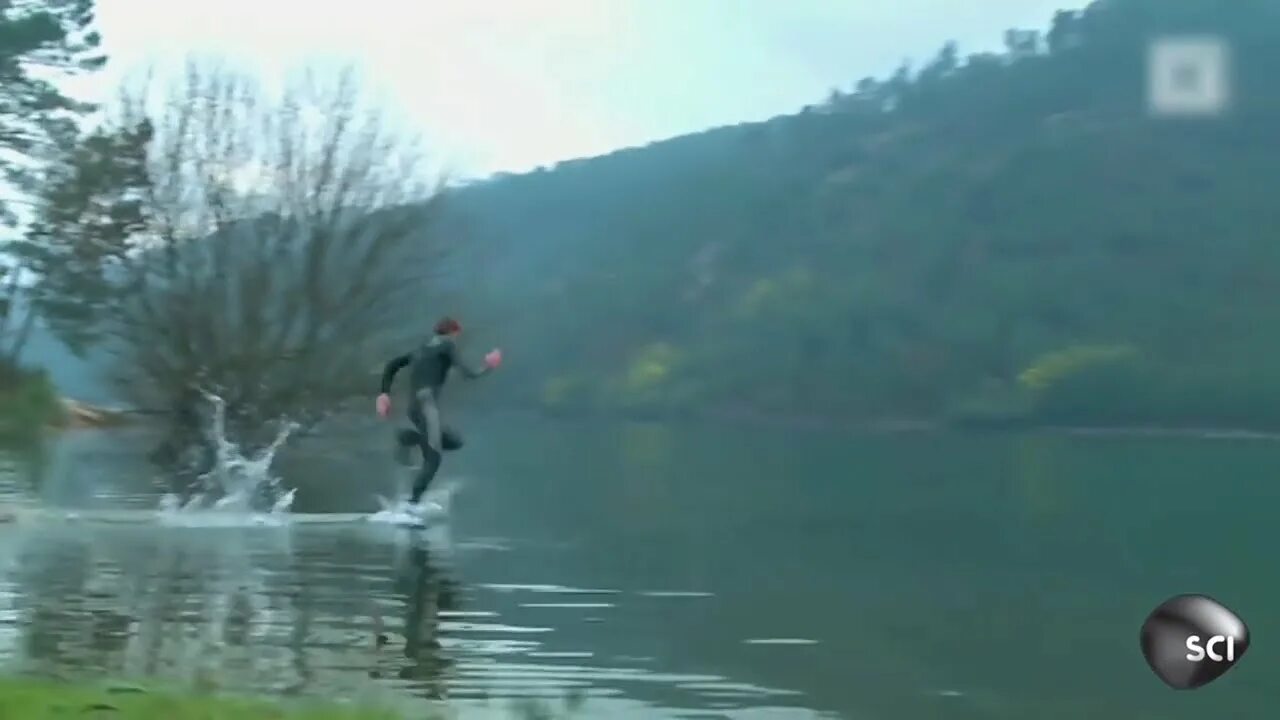 Хождение по водам. Бег шаолиня по воде. Идет по воде. Человек идет по воде. Ходят по воде видео.