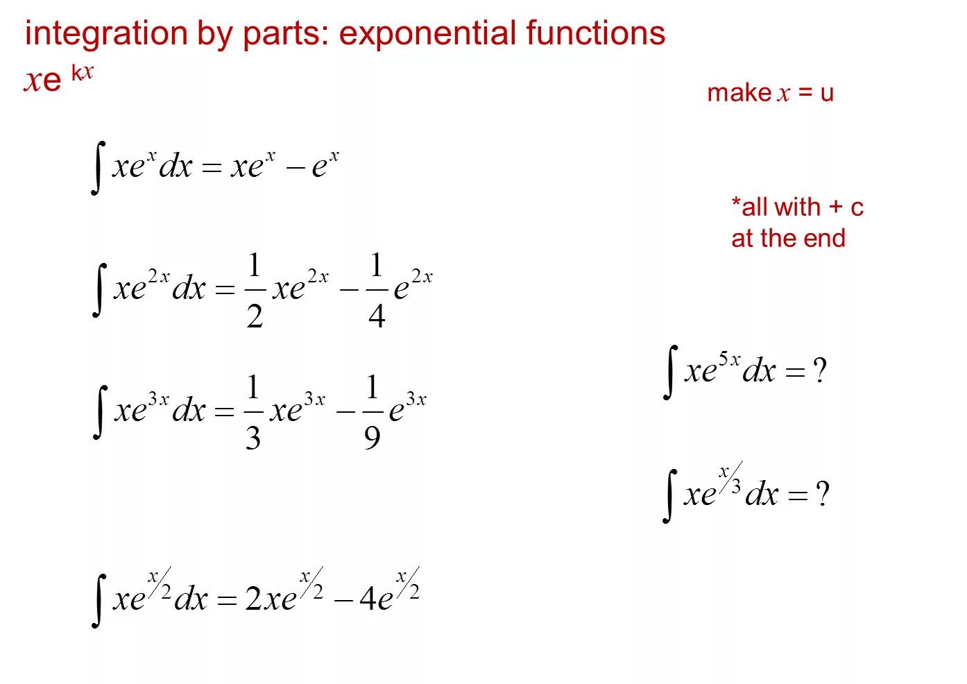 Integration by Parts Formula. Integrating by Parts. Integral by Parts. Partial integration.
