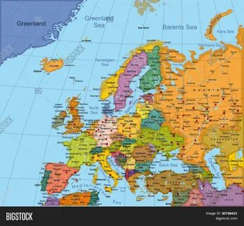 Map Of Europe Labeld Cbig