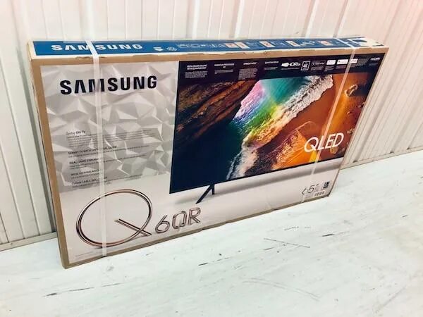 Поддержка самсунг телевизоров. Телевизор Samsung qe65q67rau. Samsung ТВ 65 дюймов упаковка. Samsung q67r 55. Телевизор 65 дюймов коробка.