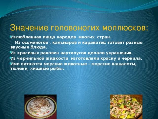 Значение для человека головоногих моллюсков. Головоногие значение в природе и жизни человека. Значение головоногих моллюсков в природе. Значение в природе и жизни человека головоногих моллюсков таблица. Роль головоногих