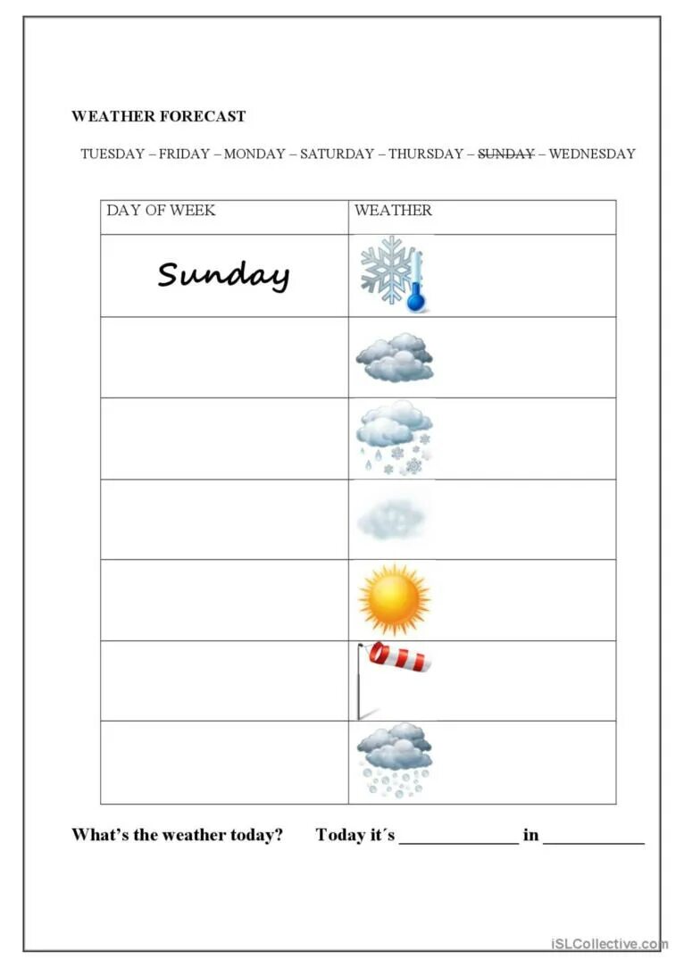 Weather statements. Weather Forecast. Weather for the week. Weather Report for Kids. ESL Worksheets weather.