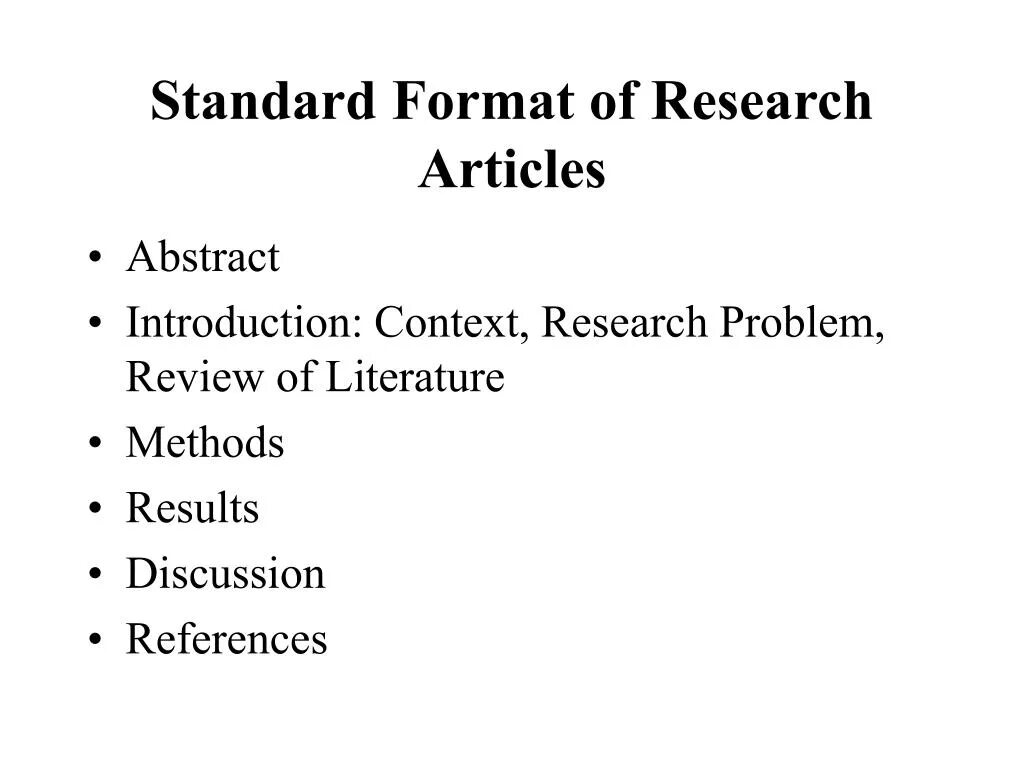 Article format. Research article. the subject of the research. research about stds. abstract to article sample.