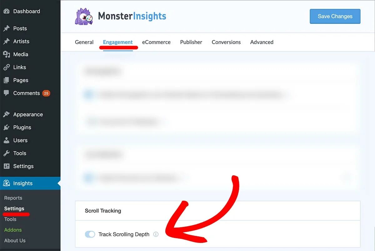 Scrolling user