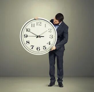 Large clock man