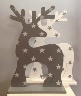 Олени из картона на новый год