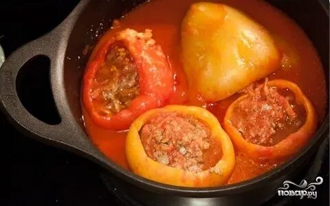 Фаршированный перец с мясом на зиму