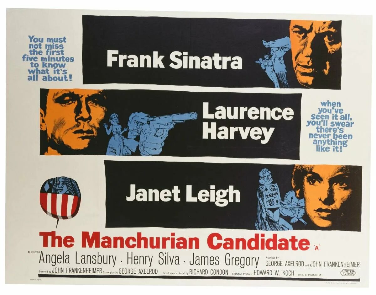 Маньчжурский кандидат 1962. "The Manchurian candidate" Постер. Маньчжурский кандидат плакат. Претенденты Постер.